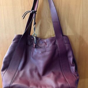 Lucky Brand Purple Leather Shoulder Bag